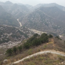 The view from Great Wall of China.
